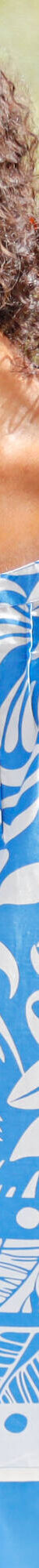 Tuniek met knoopsluiting, bedrukt (blauw) Tuniek met knoopsluiting, bedrukt (blauw)